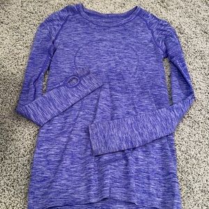Purple lulu lemon long sleeve shirt